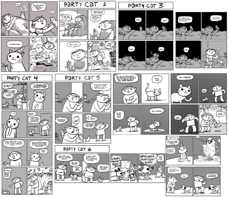 Party Cat comic series