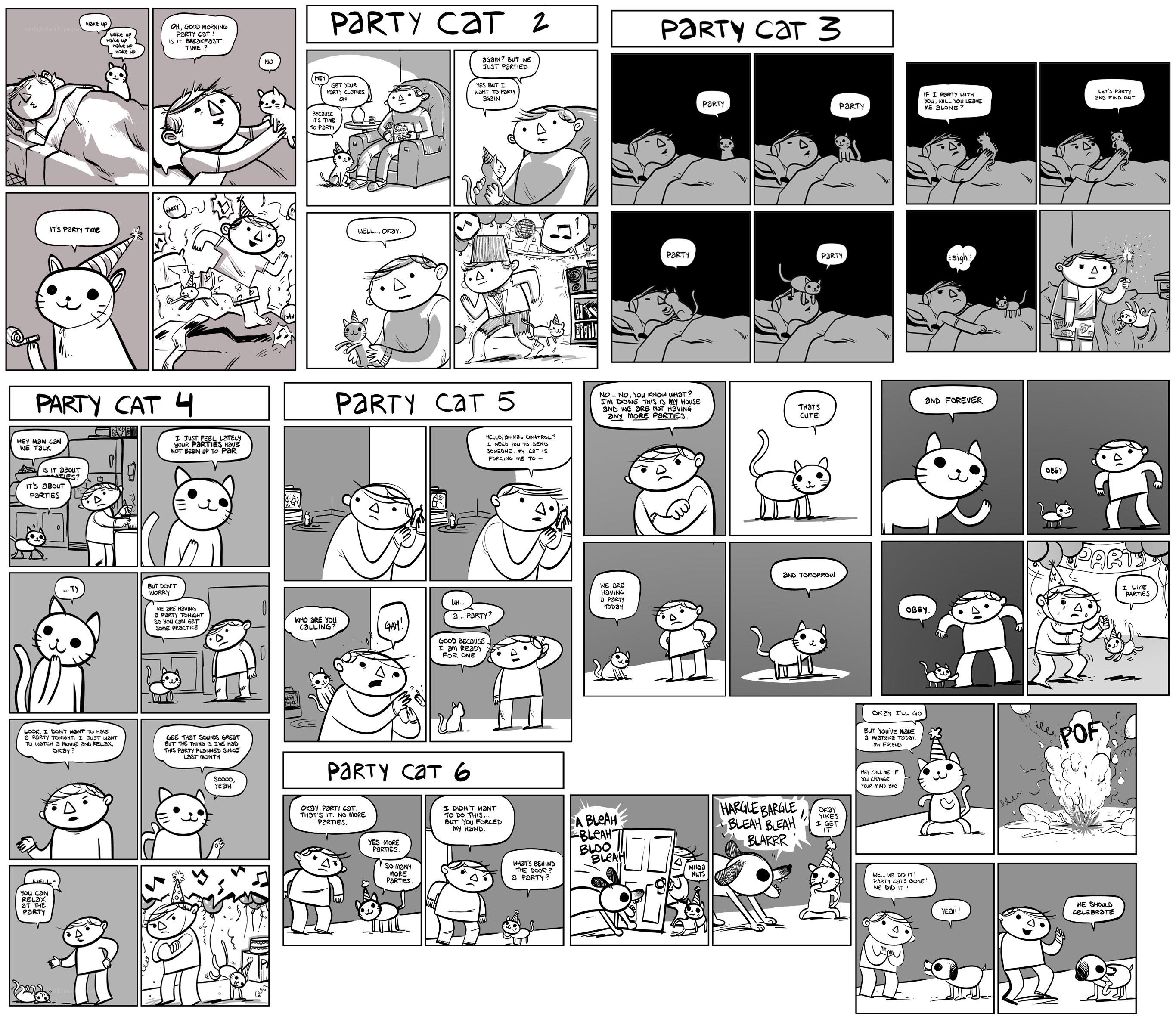 Party Cat comic series