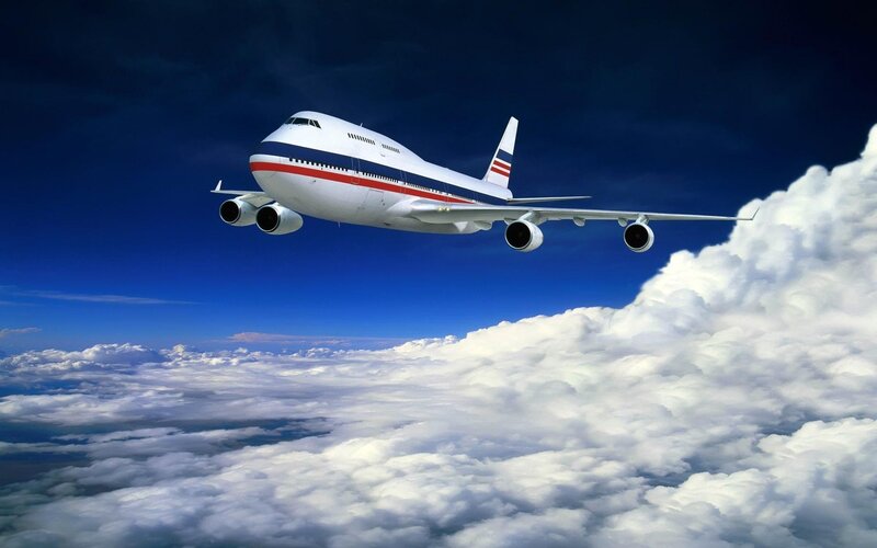 Passenger Airplane Flying