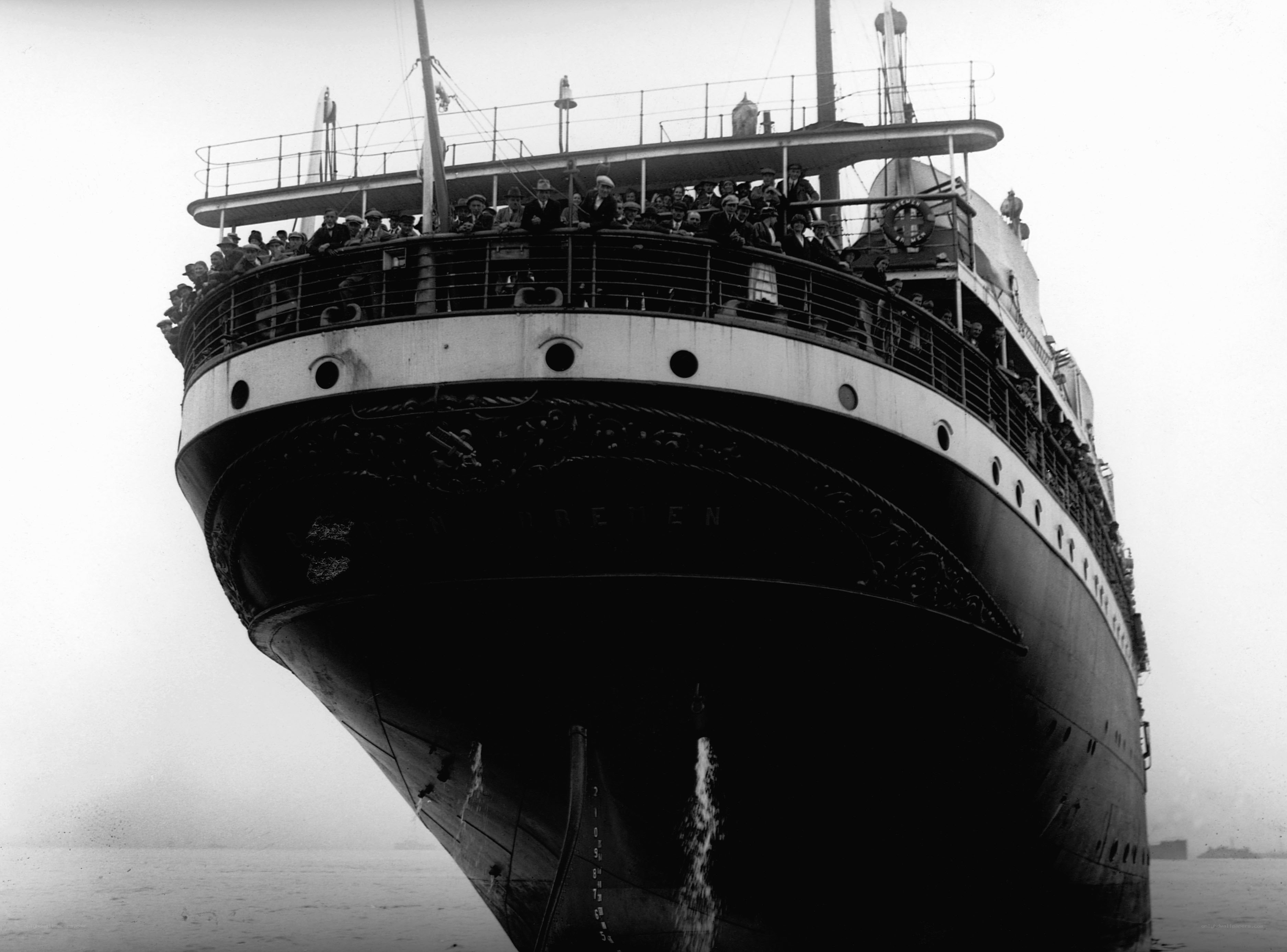 Passenger ship at sea