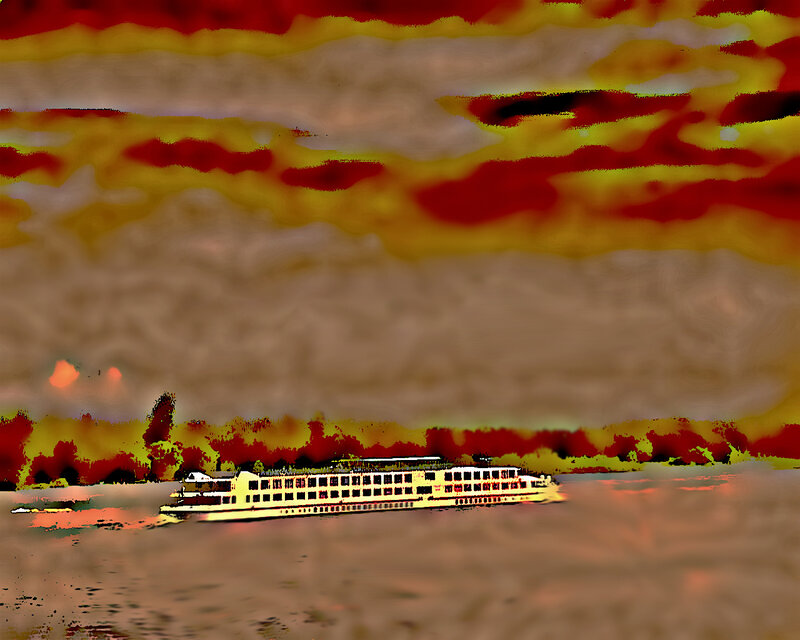 Passenger Ship on River