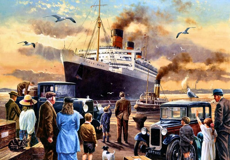 Passengers at Dock