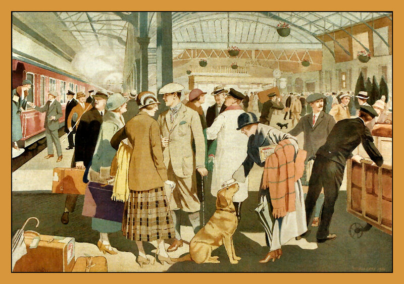 Passengers at Train Station