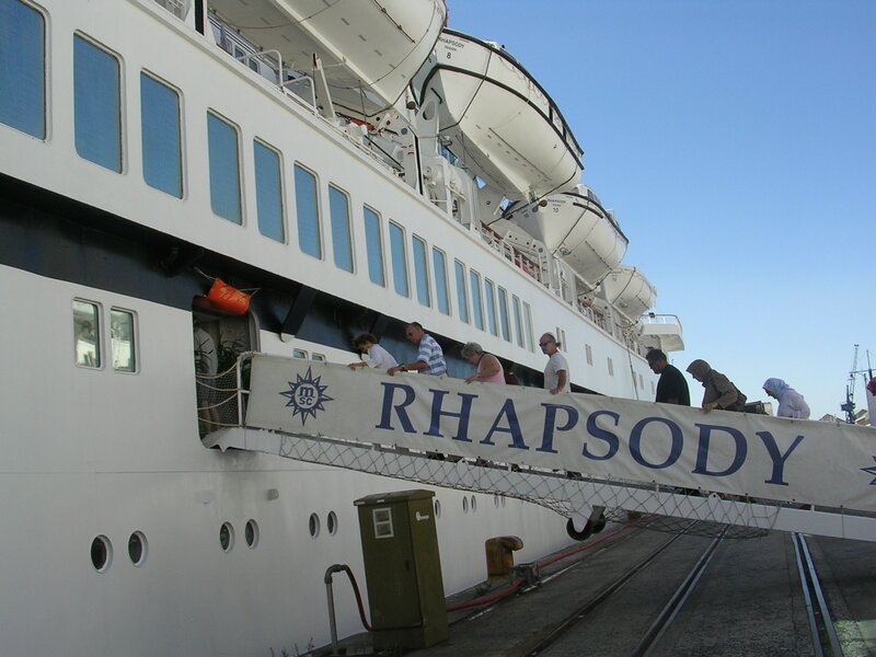 Passengers Boarding Ship