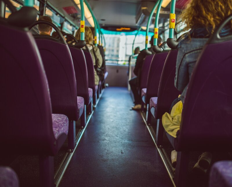 Passengers on a Bus — Purple