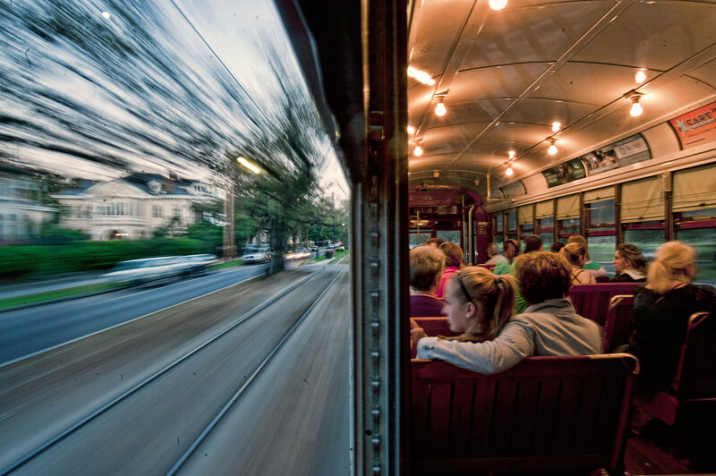 Passengers on a Trolley