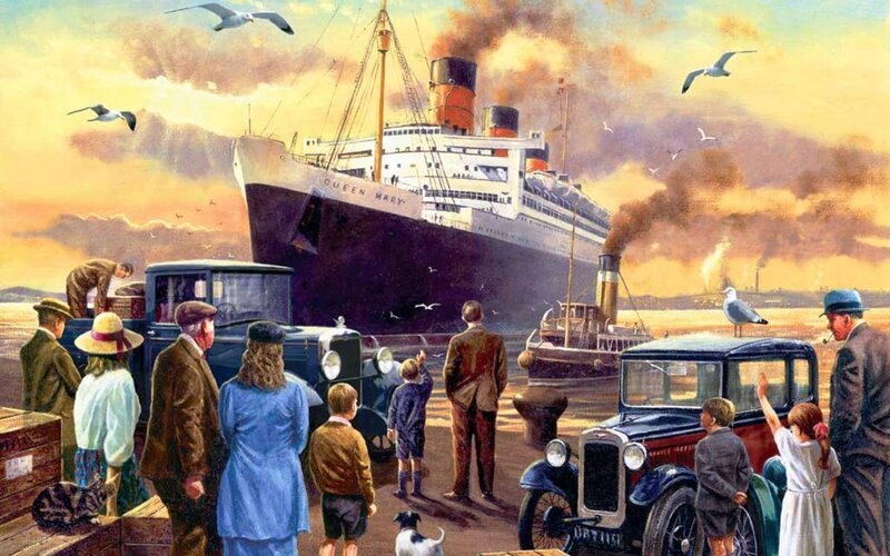 Passengers Watching Ship