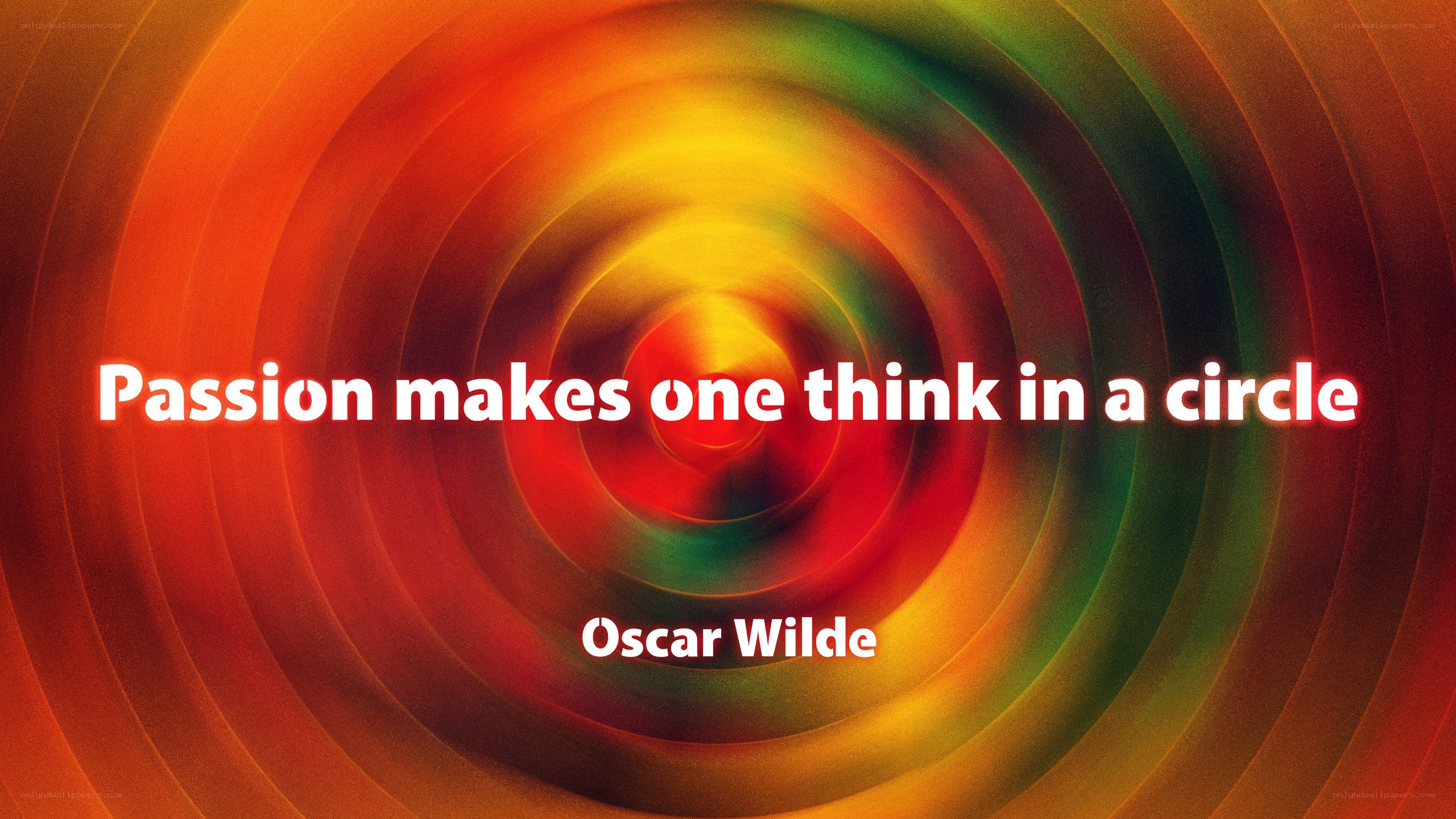 Passion quote with colorful background