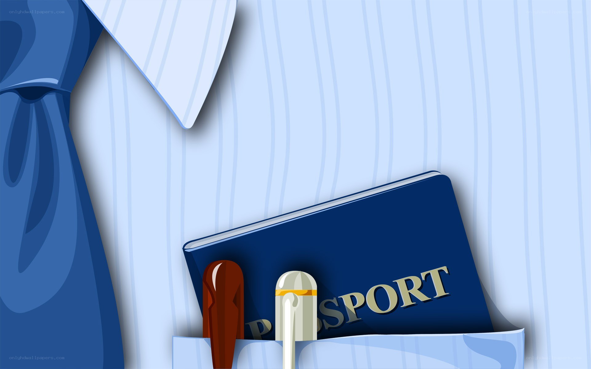 Passport in shirt pocket