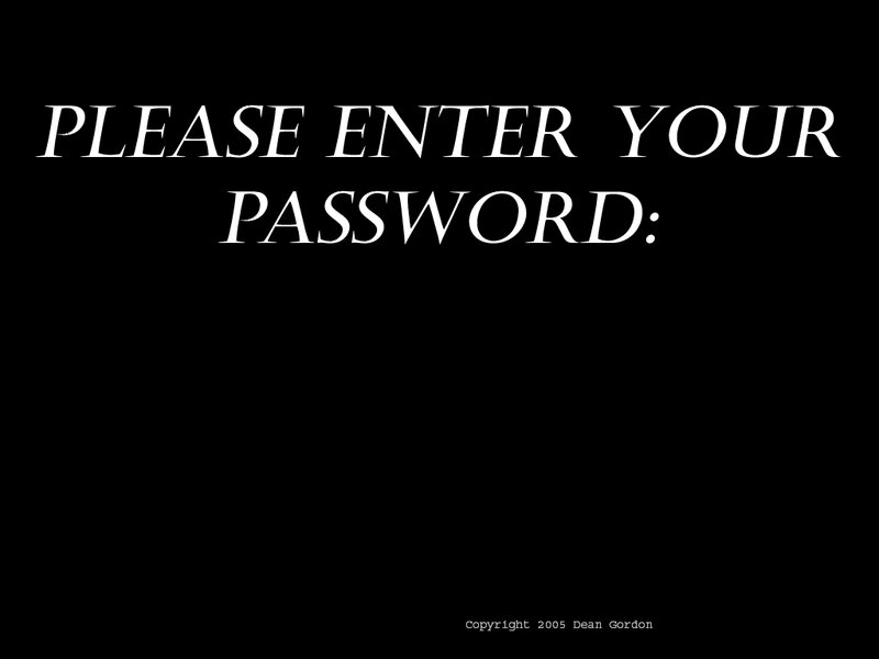 Password Prompt Screen