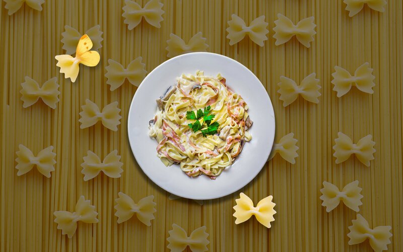 Pasta Dish on Plate