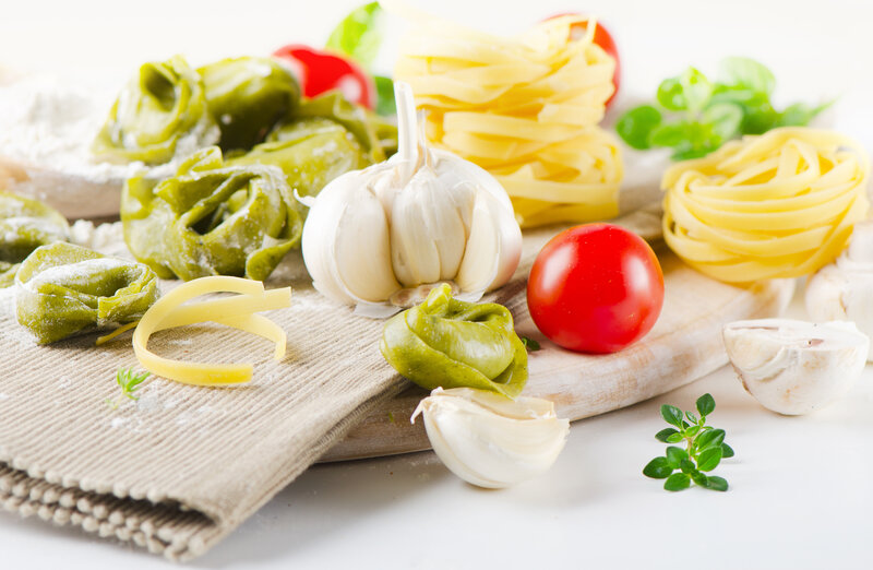 Pasta Ingredients on Board