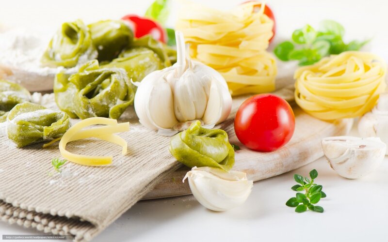 Pasta Ingredients on Board — Yellow