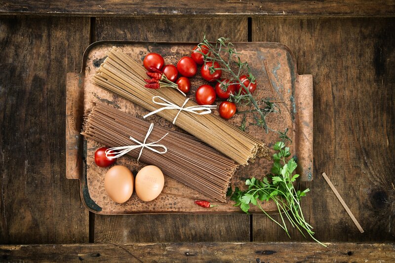 Pasta Ingredients on Tray