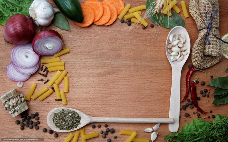Pasta Ingredients on Wood