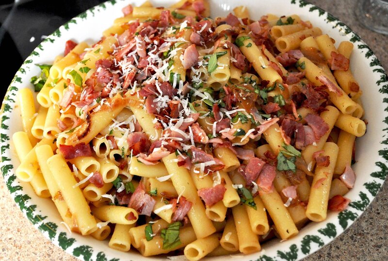 Pasta with Bacon and Cheese