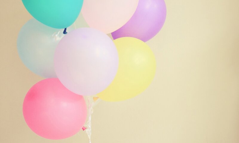 Pastel-colored Balloons