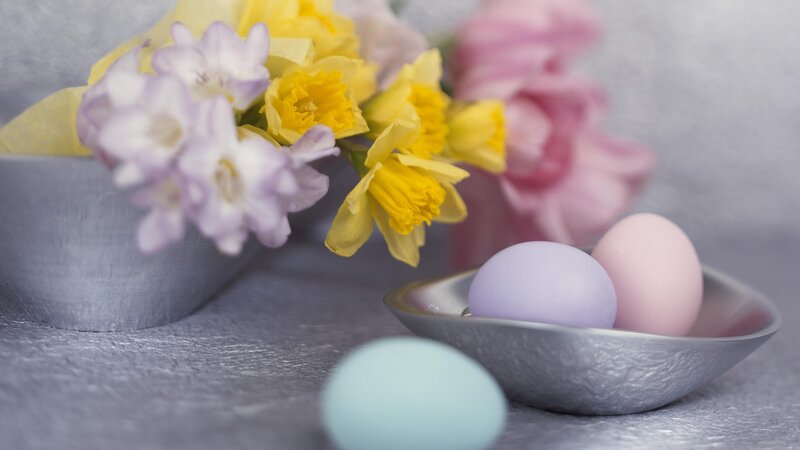 Pastel-colored Easter Eggs — Purple