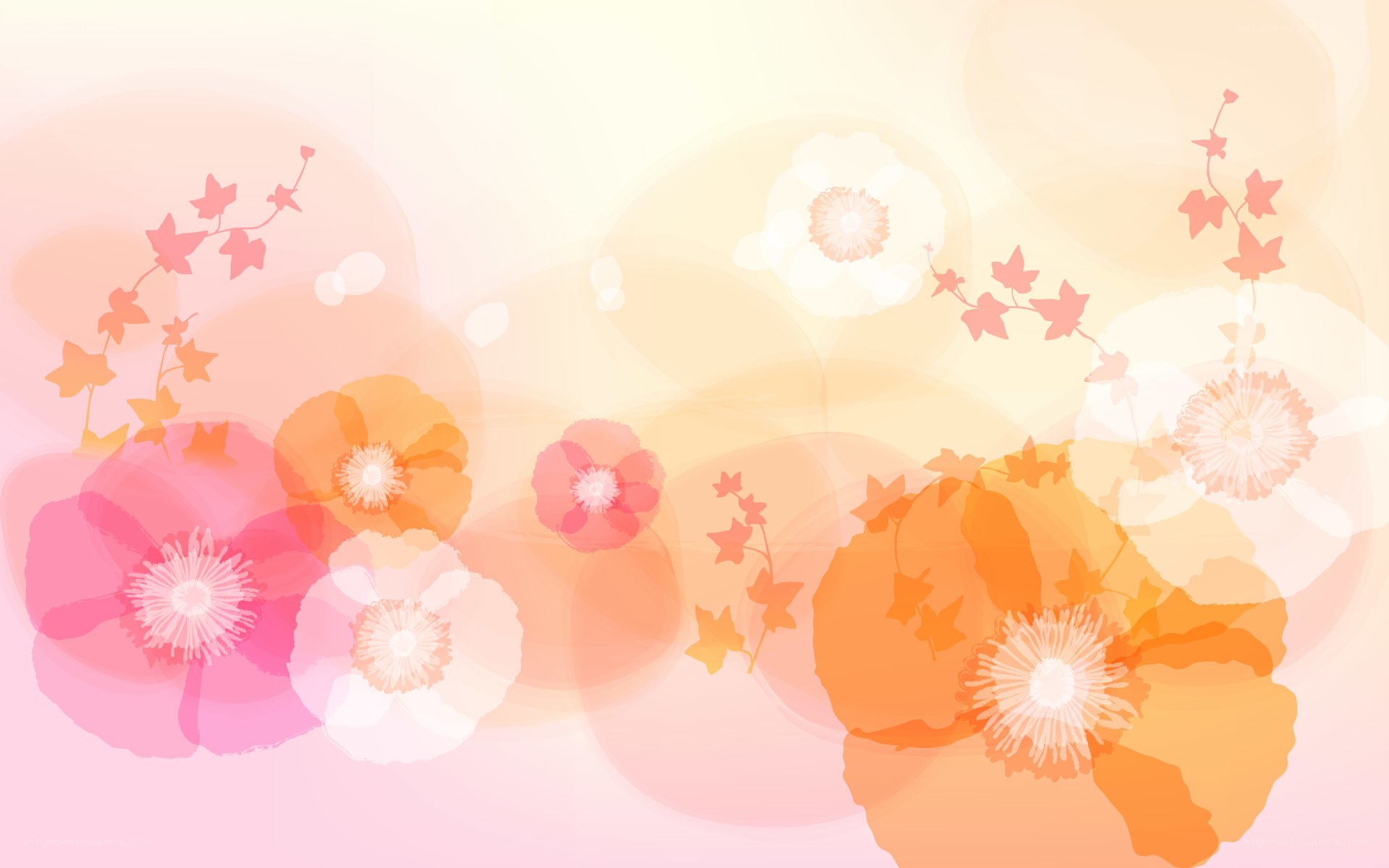 pastel floral background design