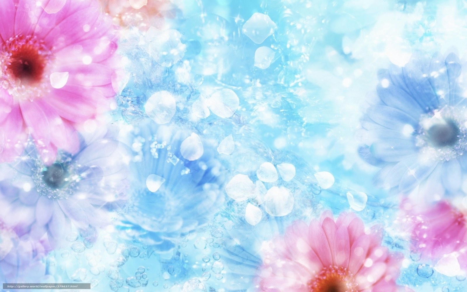 pastel floral dream background