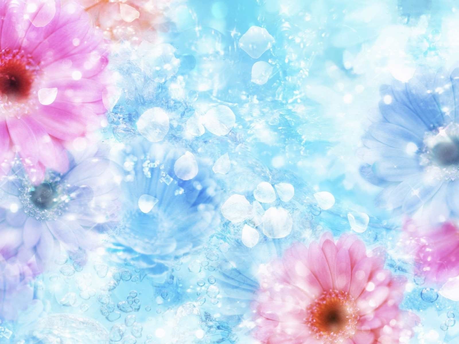 pastel floral dreamy background