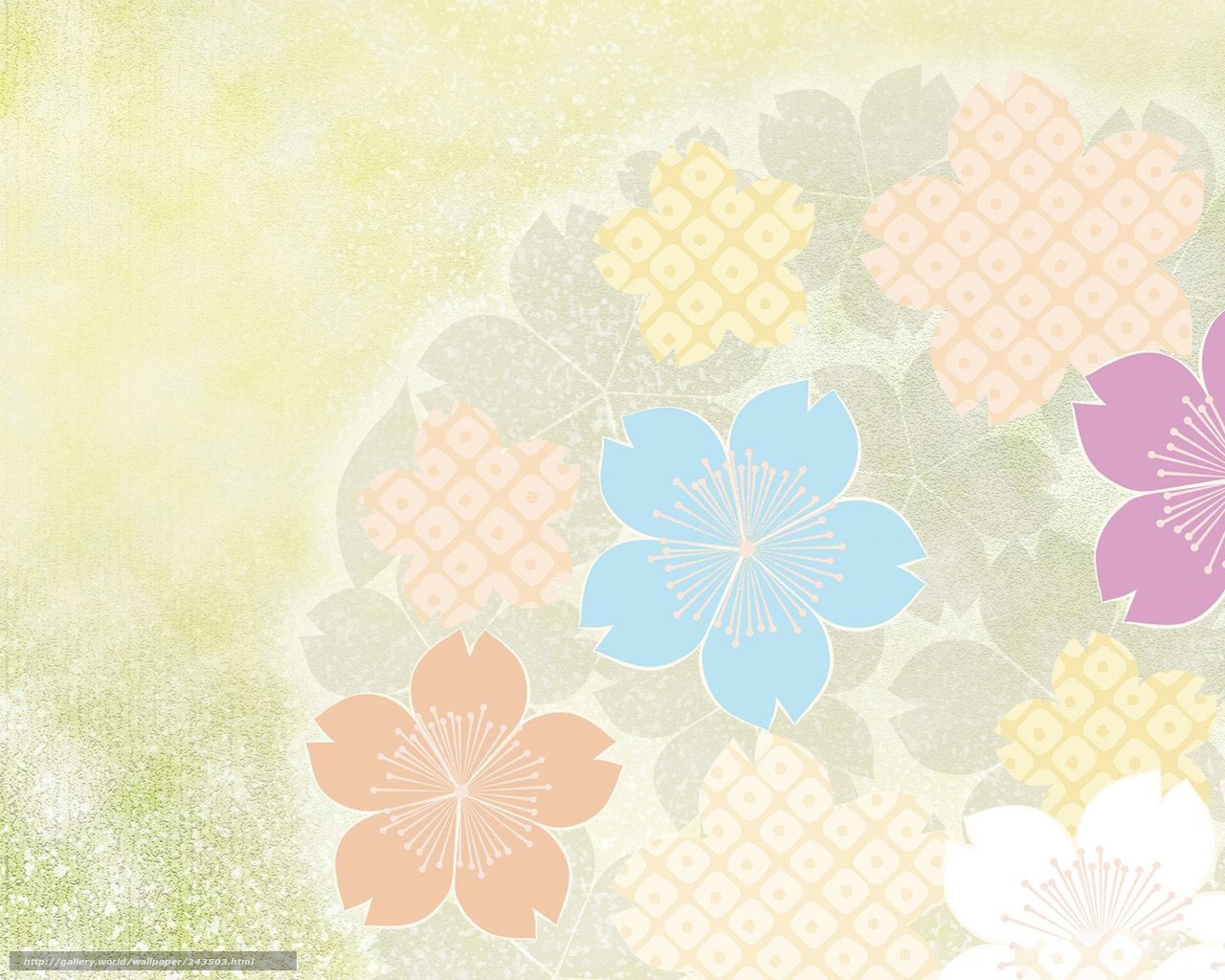 pastel floral pattern background
