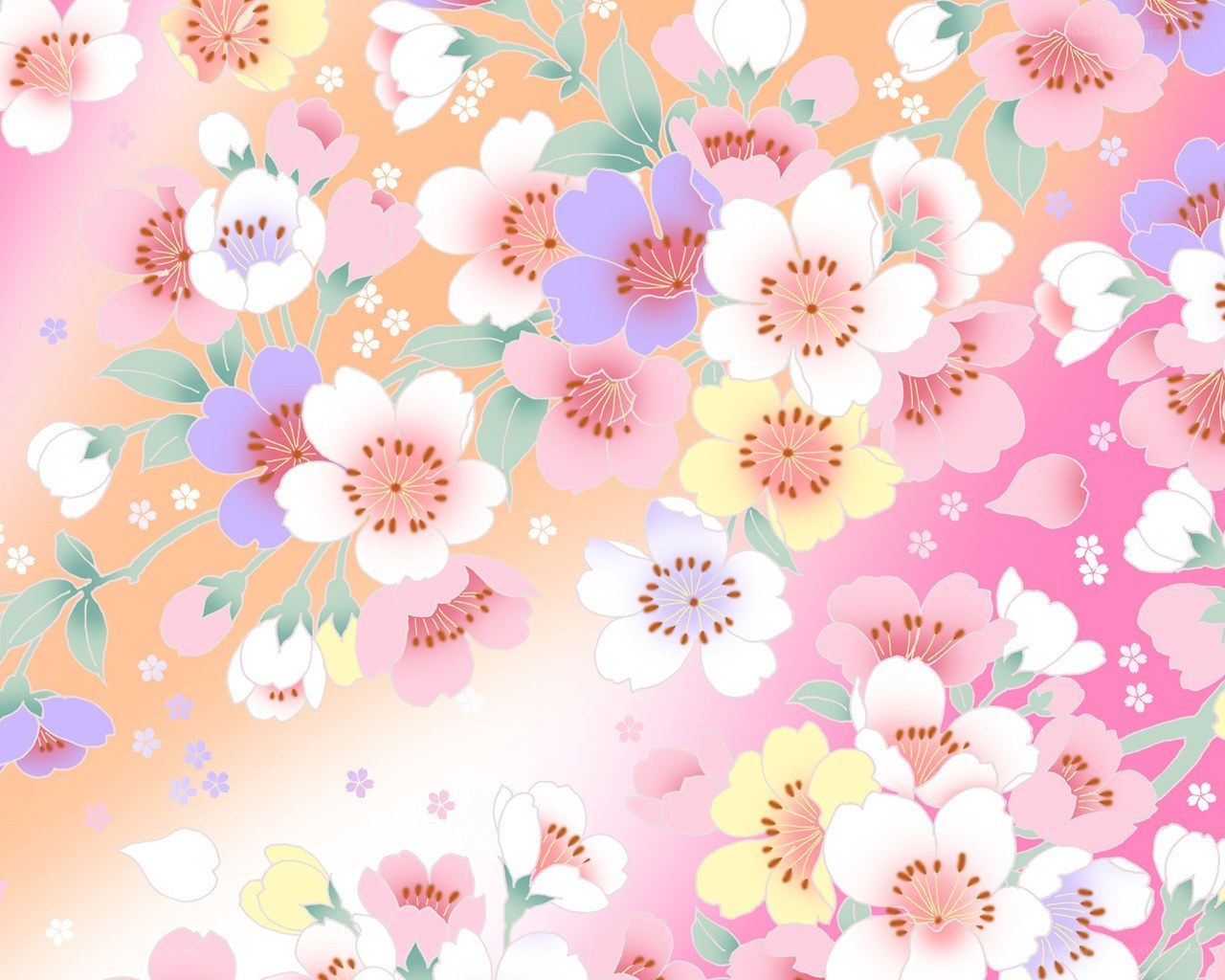 pastel floral pattern