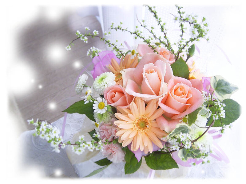 Pastel flower bouquet