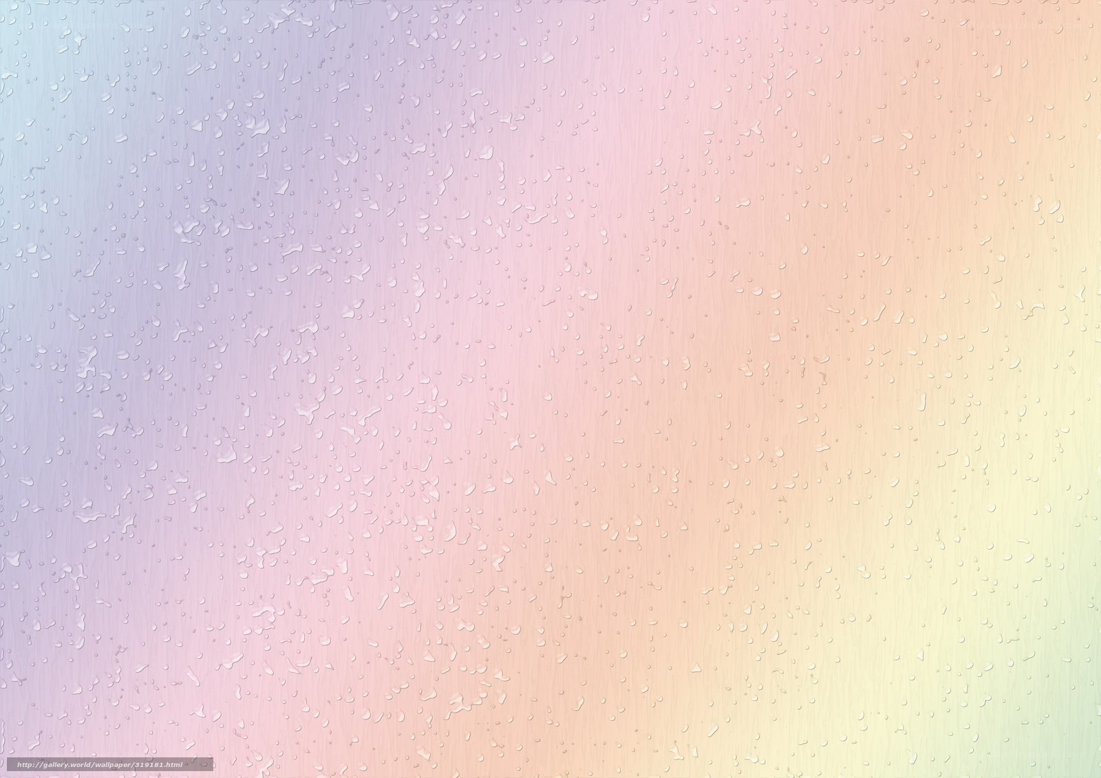 pastel gradient with water droplets