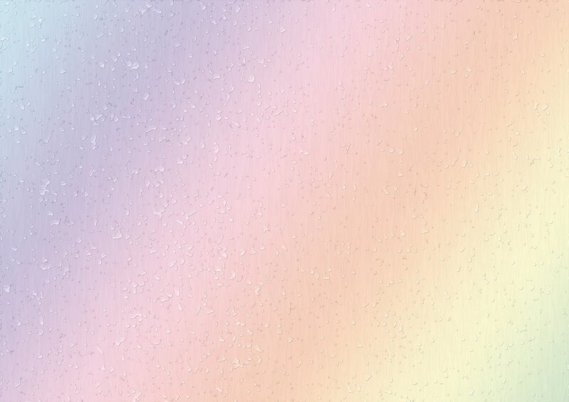 pastel gradient with water droplets