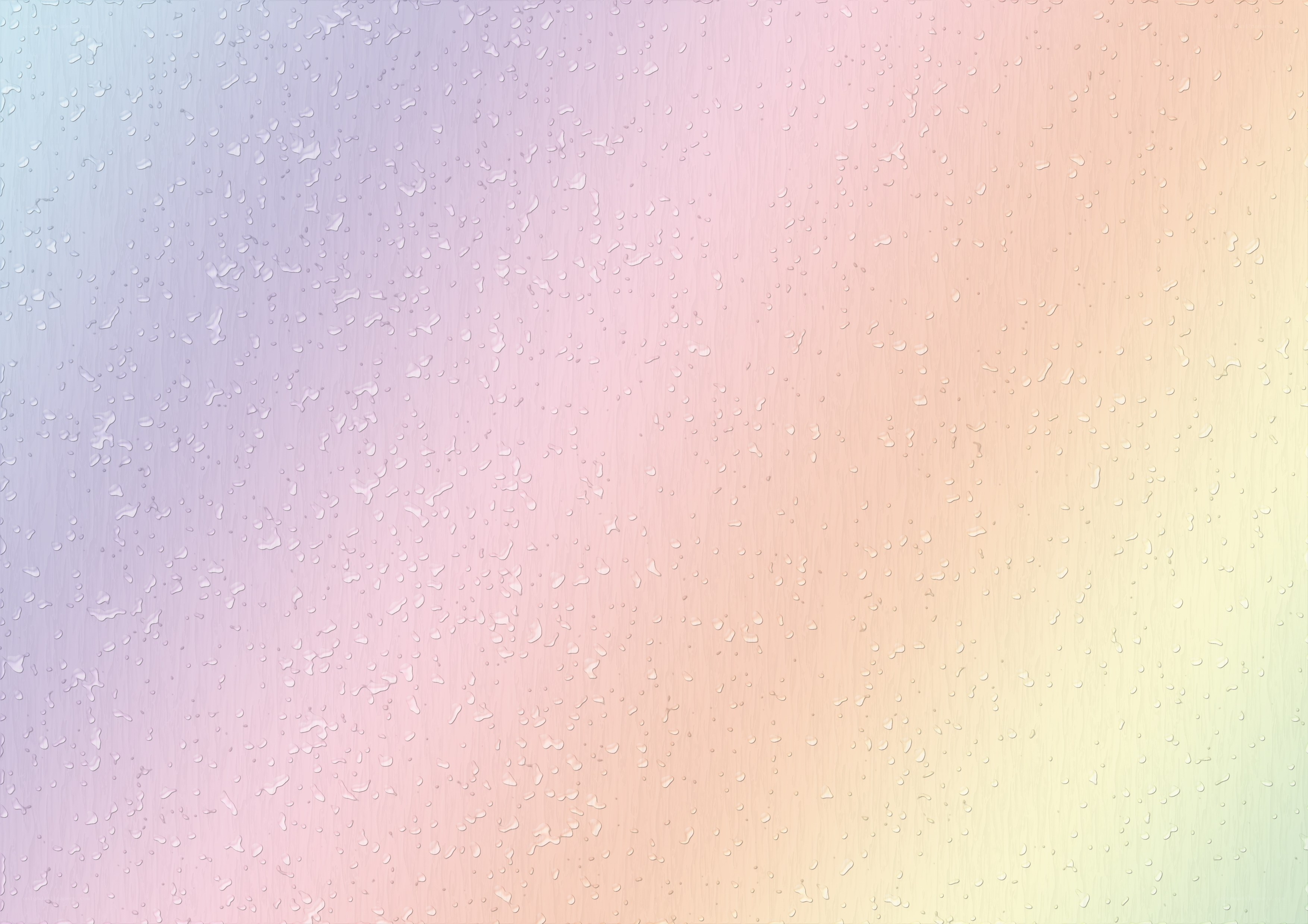 pastel gradient with water droplets
