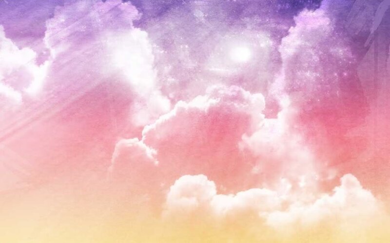 pastel sky with clouds