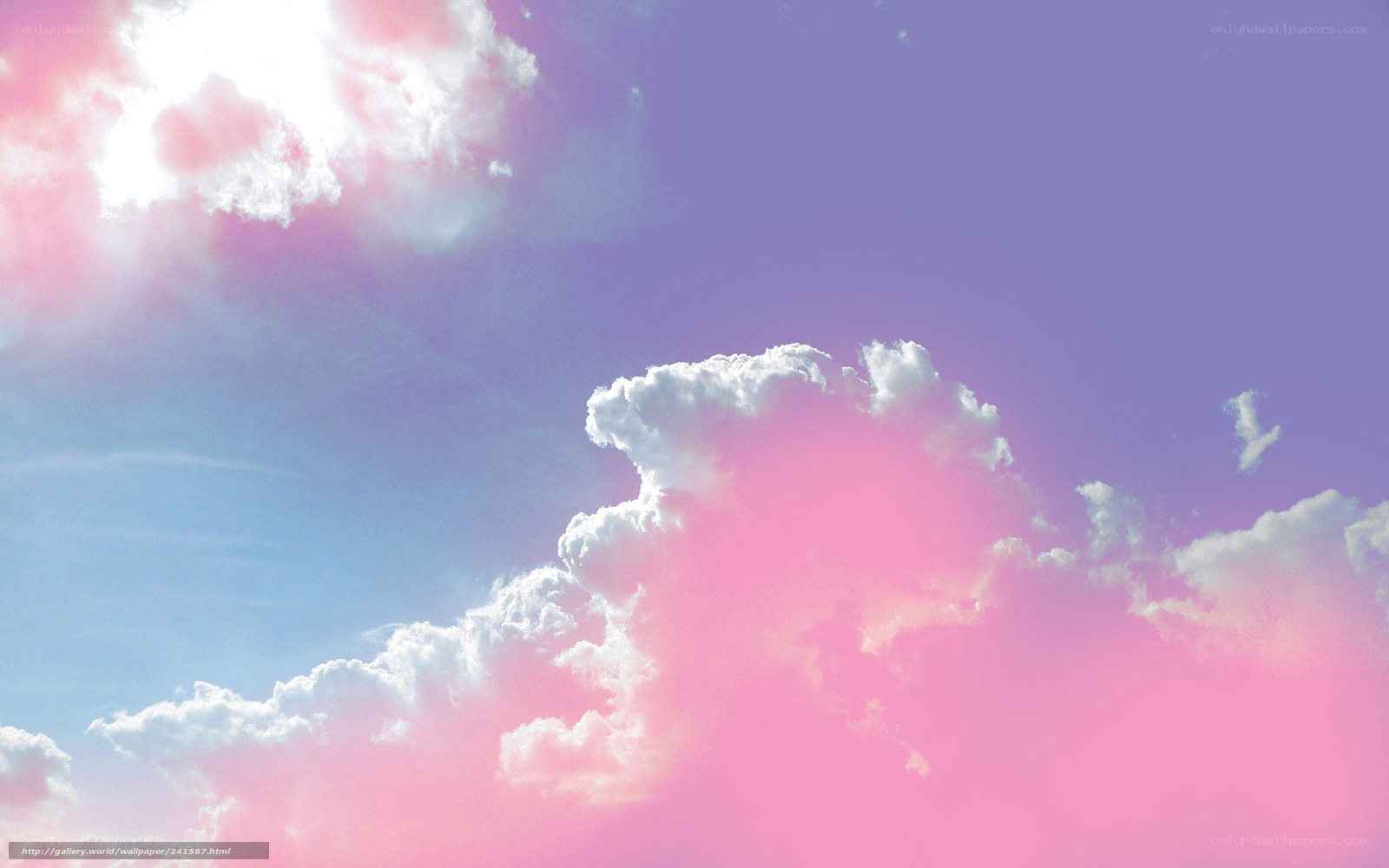 pastel sky with clouds