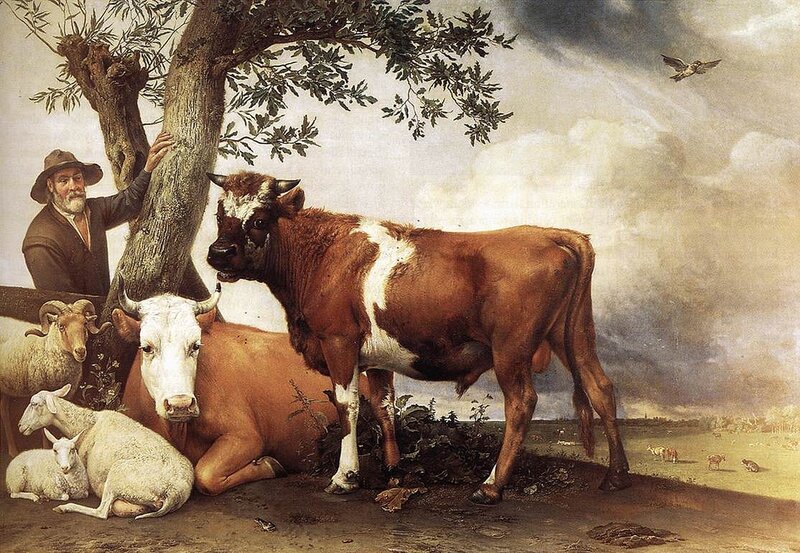 Pastoral scene with cattle