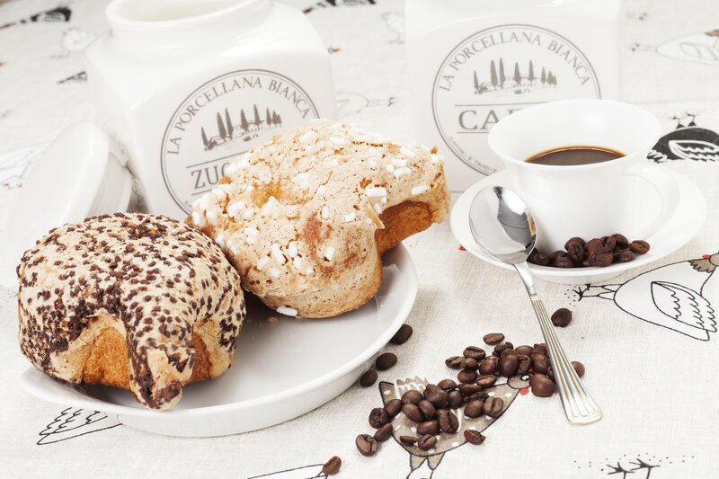 Pastries and Coffee — White
