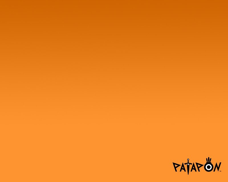 Patapon logo on orange background