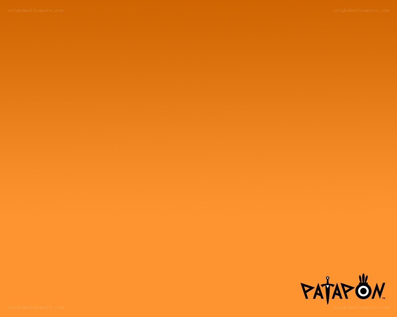 Patapon logo on orange background