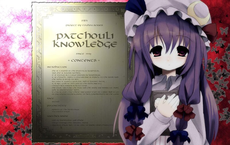 Patchouli Knowledge character sheet