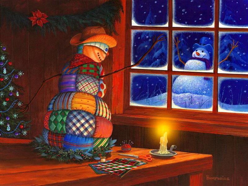 Patchwork Snowman