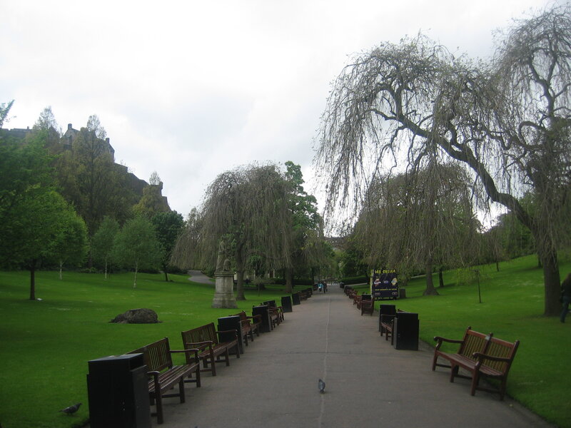 Path in Park with Castle