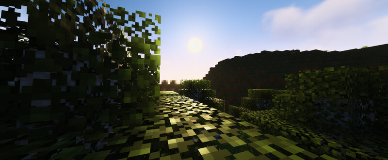Path Through Forest — Green, Serene, Sunset, Pixel Art, Trees