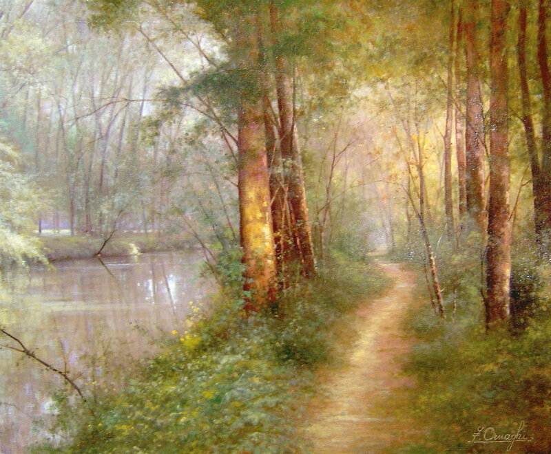 Path Through Forest — Green, Serene