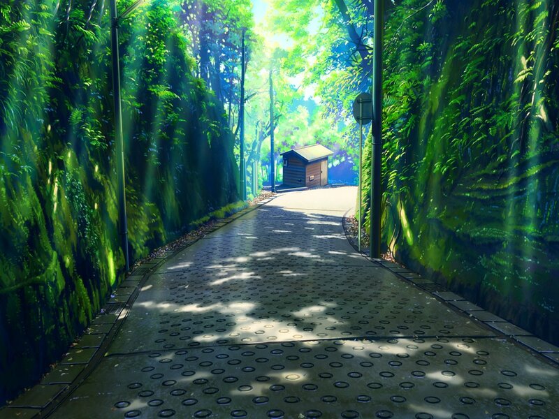Path Through Forest Tunnel — Green