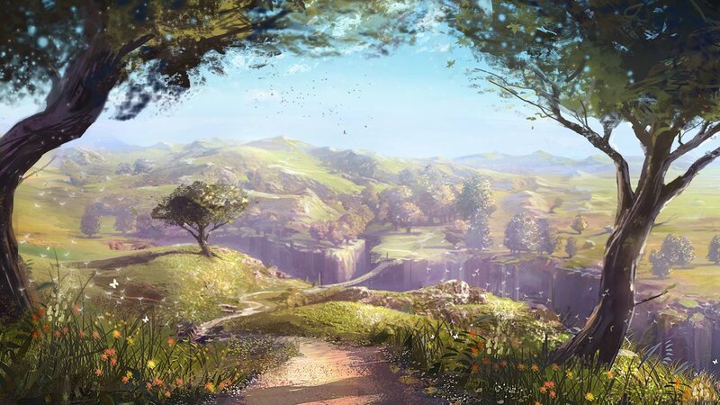 Path Through Green Hills — Serene