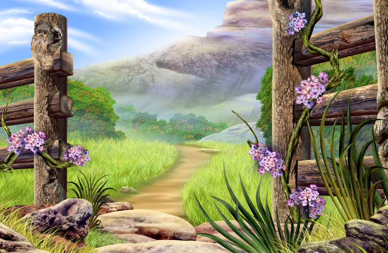 Path Through Green Valley — Serene
