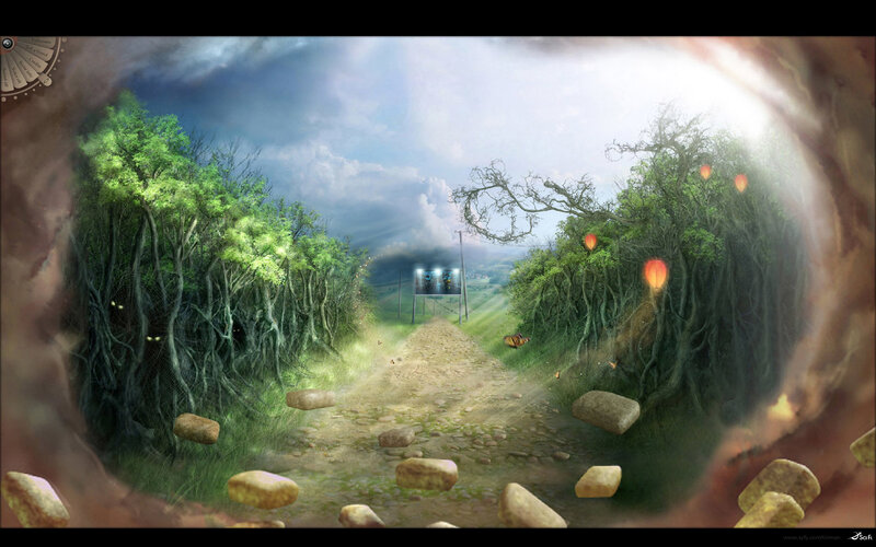 path through mystical forest