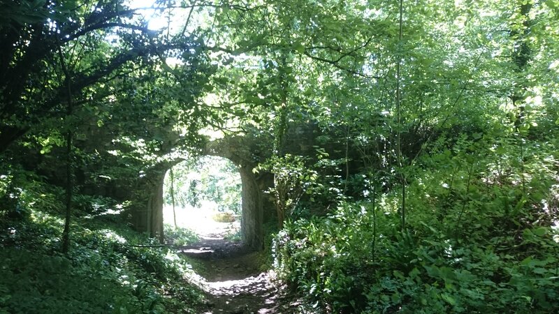 Path Through Stone Archway