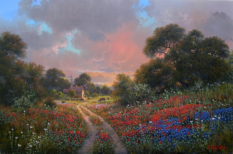 Path Through Wildflower Field