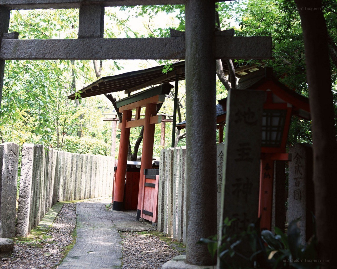 Path to a Japanese shrine