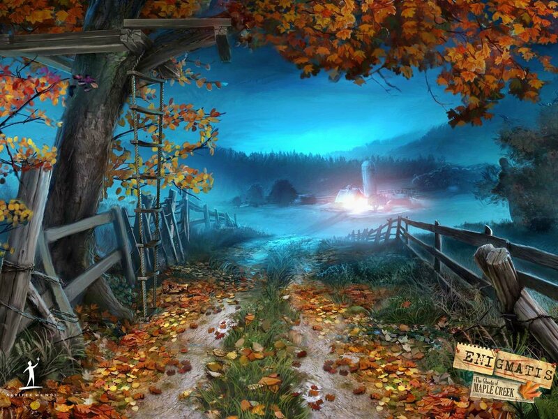 Path to Farm at Night